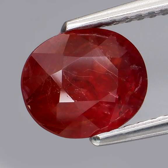 Rich warm red 2.20ct UNTREATED Sapphire