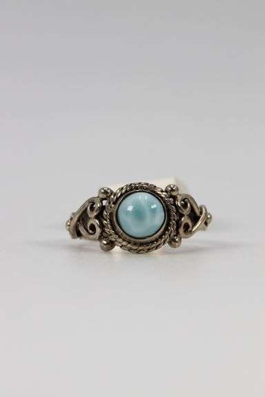 Sterling Silver Larimar Gemstone Ring