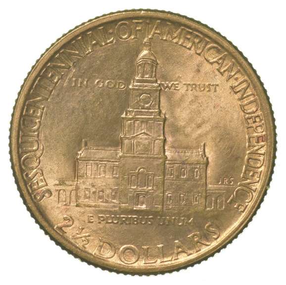 1926 $2.50 Sesquicentennial American Independence Gold Quarter Eagle