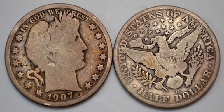 4 Different Barber Halves