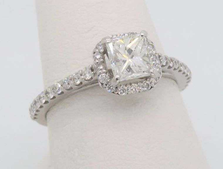 Halo Diamond Engagement Ring