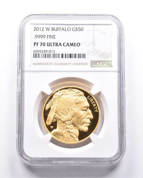 PF70 UCAM 2012-W $50 American Gold Buffalo 1 Oz Gold NGC