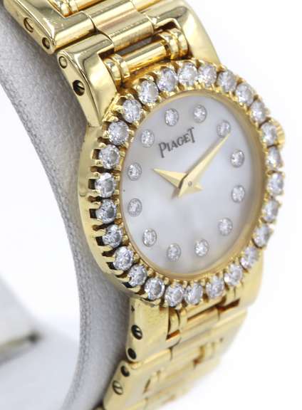 Piaget Dancer Quartz Movement, 20mm MOP Dial, 18K Yellow Gold
