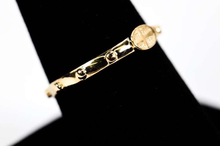 14k Yellow Gold Cross Ring Size 9