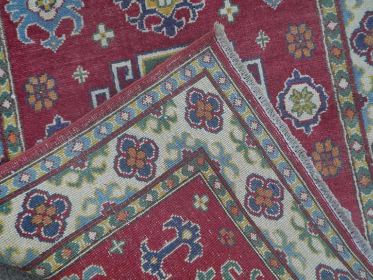 Handmade Afghan Kazak Design 3.5x5.1
