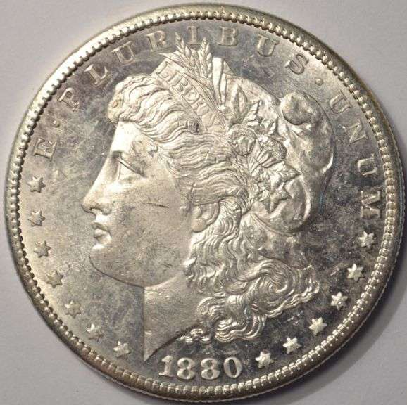1880-S Morgan Silver Dollar Flashy BU