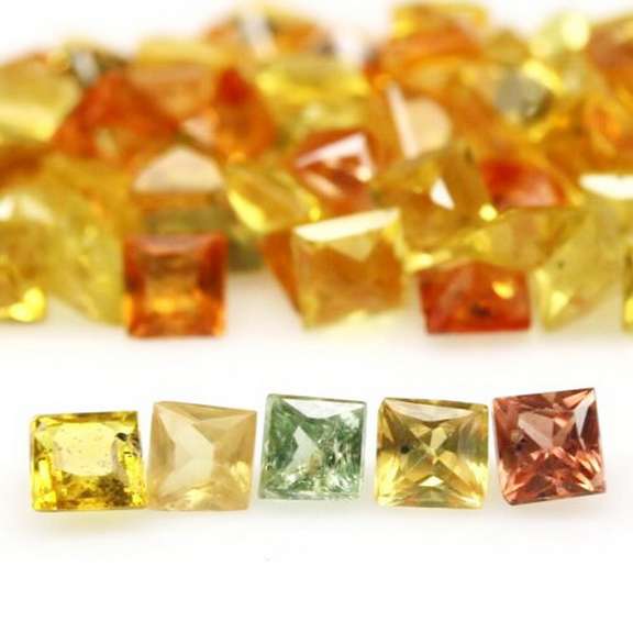 10.96ct heated only Autumn leaves Sapphire set