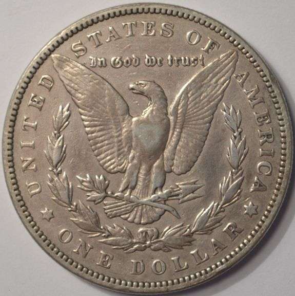 1884 Morgan Silver Dollar, Circulated.