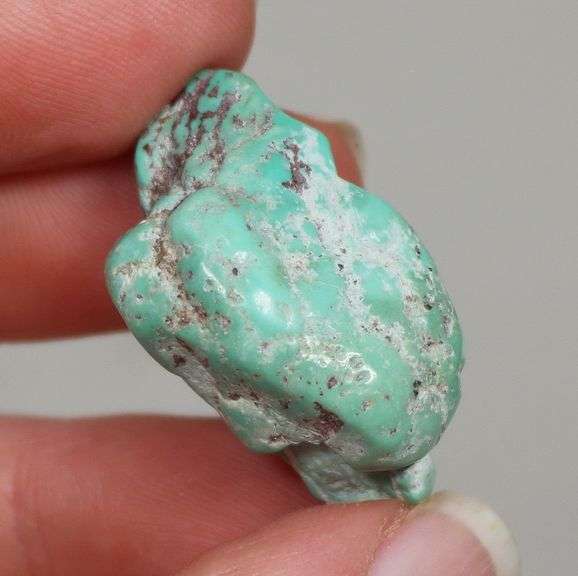37.8ct uncut natural green Turquoise