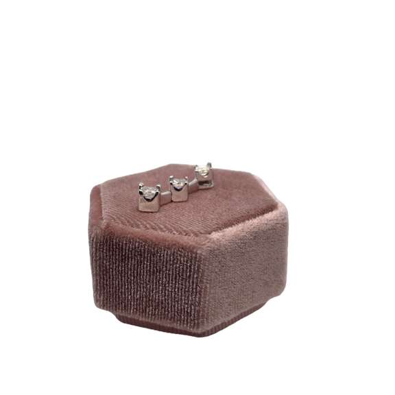14K WHITE GOLD CHARM WITH DIAMONDS