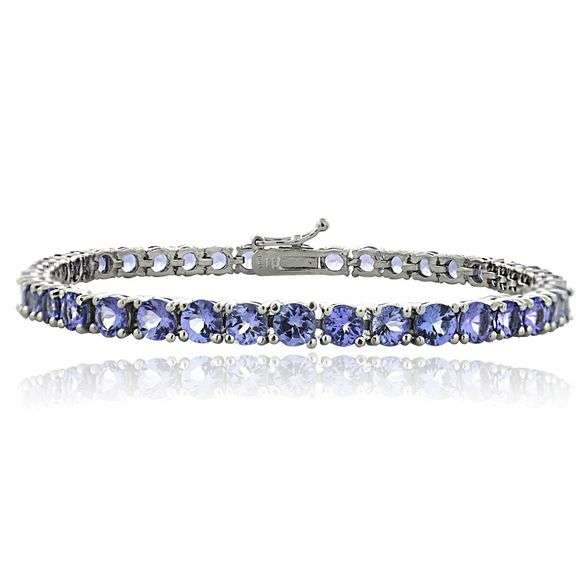 Sterling Silver Tanzanite Bracelet