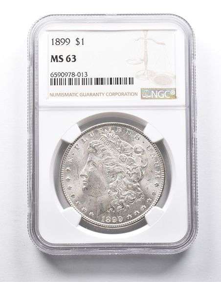 MS63 1899 Morgan Silver Dollar NGC