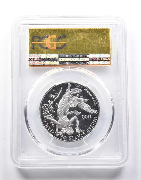 PR70DCAM 2016-W $100 American Platinum Eagle 1oz FS 1/250 Gld Lbl PCGS