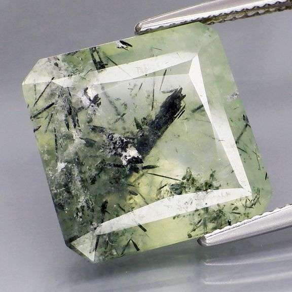 Collectors 13.28ct rutilated Prehnite