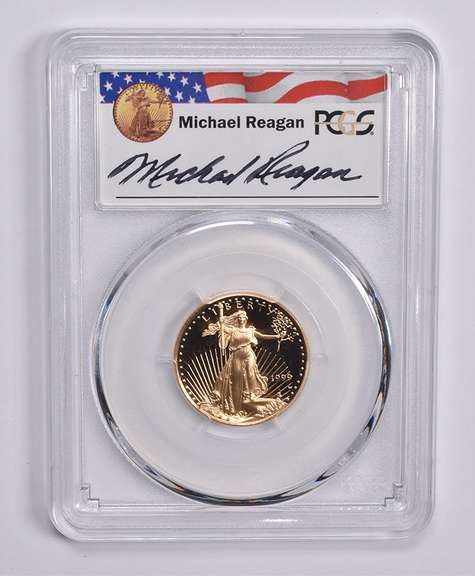 PR69DCAM 1999-W $10 American Gold Eagle 1/4 Oz Sign Reagan Legacy PCGS