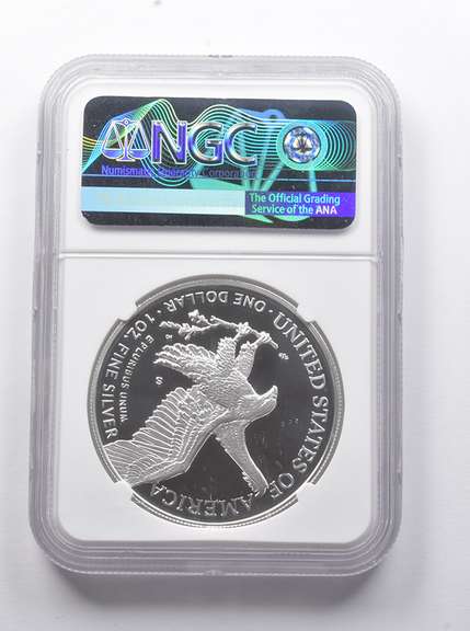 PF70 UCAM 2021-S American Silver Eagle T2 Signed Moy NGC