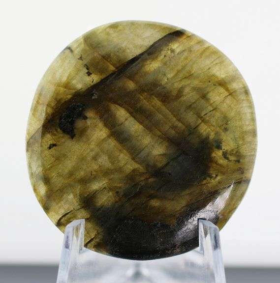 Rare blue flashing! 122ct Labradorite cabochon