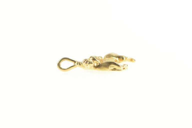 14K Yellow Gold Ram Aries Zodiac Sign Star Symbol Charm/Pendant