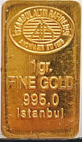 1 Gram Pure Gold Bar