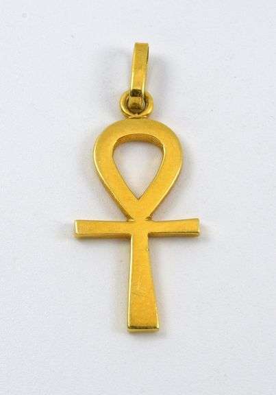 Nice 18k yellow gold Ankh Pendant