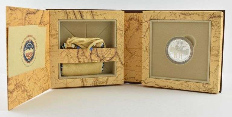2004-P Lewis & Clark Commem. Silver Dollar US Mint Coin Pouch Set COA