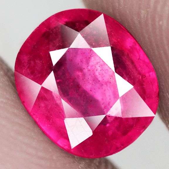 Vivid imperial red 2.15ct oval cut Ruby