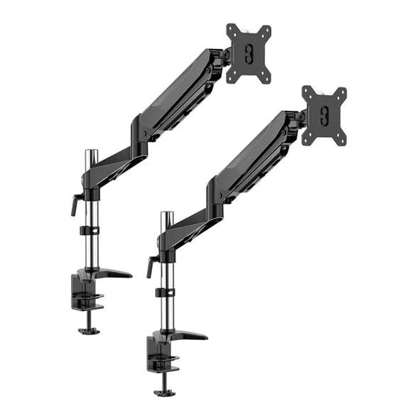 2Pcs Monitor Stand Arm 32in Monitor 360 Degree Rotation