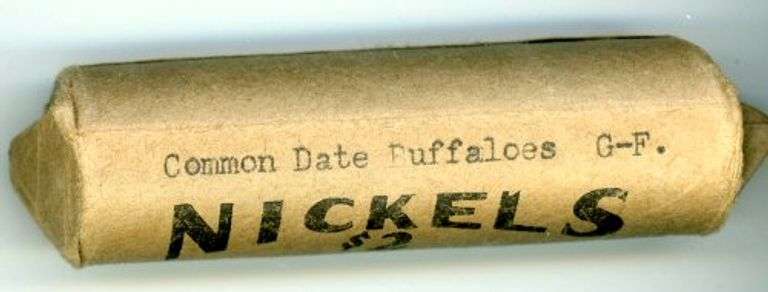 Wrapped Roll of Buffalo Nickels