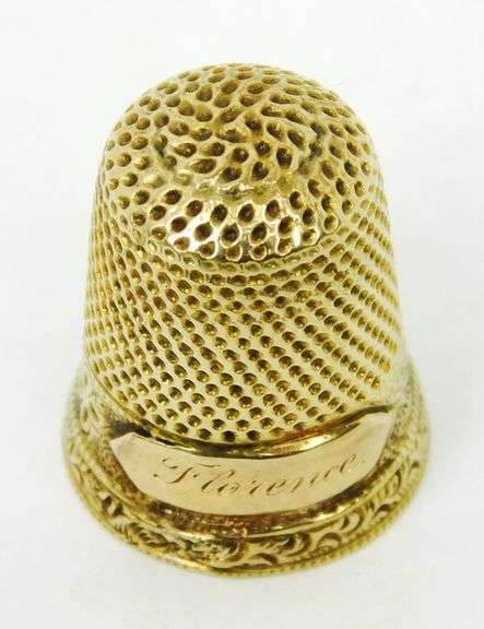 Antique 14K Gold Thimble