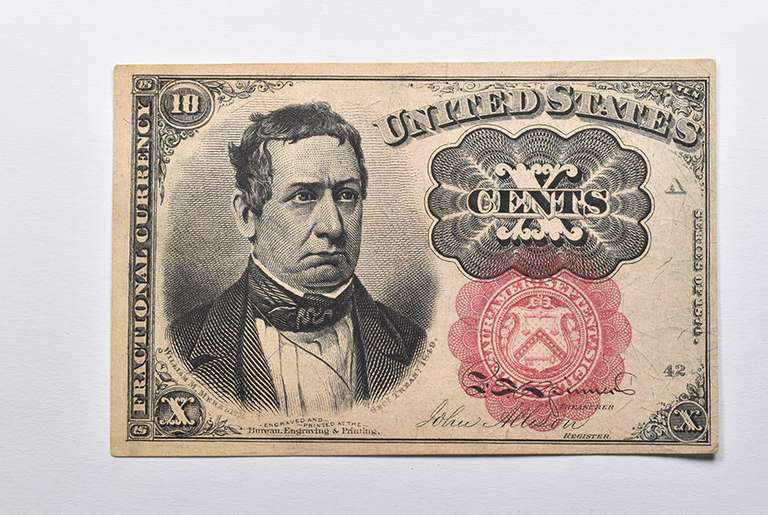 1874-A 10 Cents United States Fractional Currency