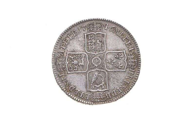 1746 United Kingdom Half Crown Great Britain