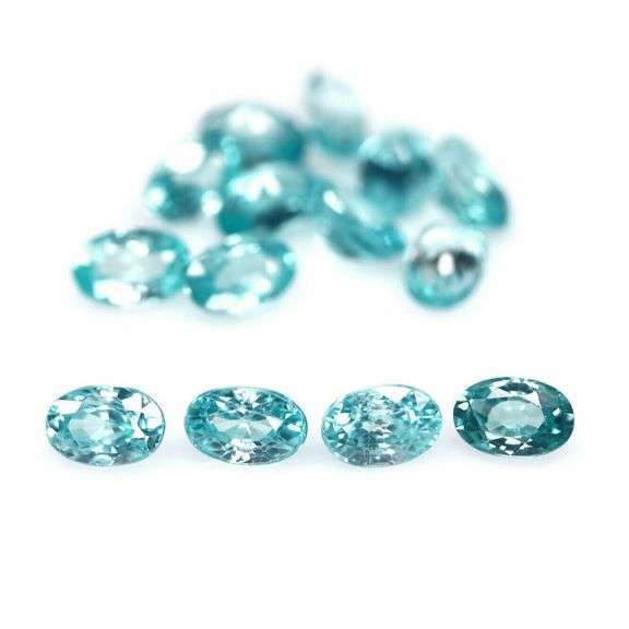 Vibrant blue! 11.57ct 14pc Cambodian Zircon set