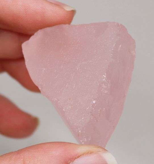 Glowing! 183ct uncut powder pink Rose Quartz