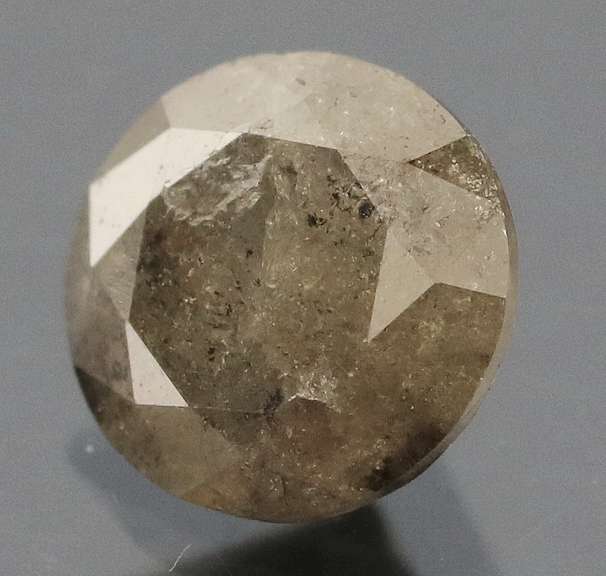 Large .79ct smooth cut Silver Diamond solitaire