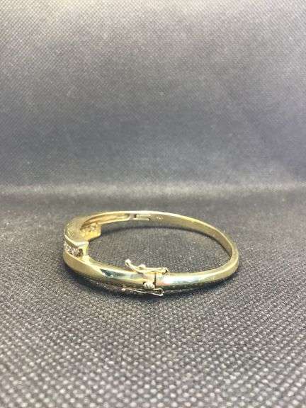 EXQUISITE 1.50CT ROUND CUT BRILLIANT DIAMOND BANGLE SOLID 14K YELLOW GOLD