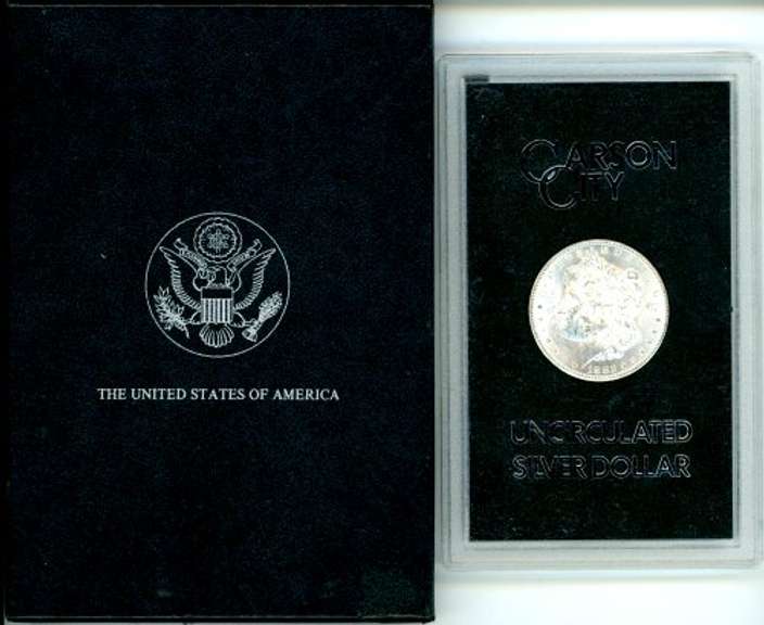 1882-CC Morgan Silver Dollar in GSA Pack