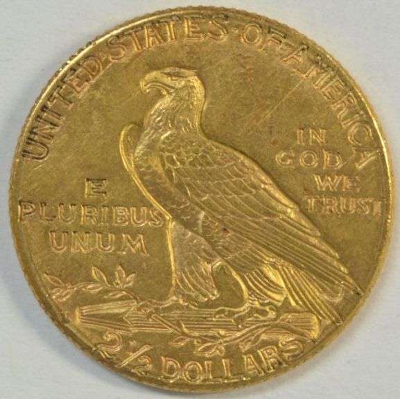 Lovely BU 1914-D US $2.50 Indian Gold Piece. Better date