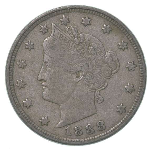 1888 Liberty V Nickel