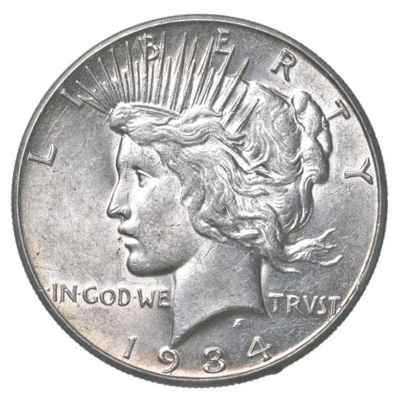 1934-S Peace Silver Dollar