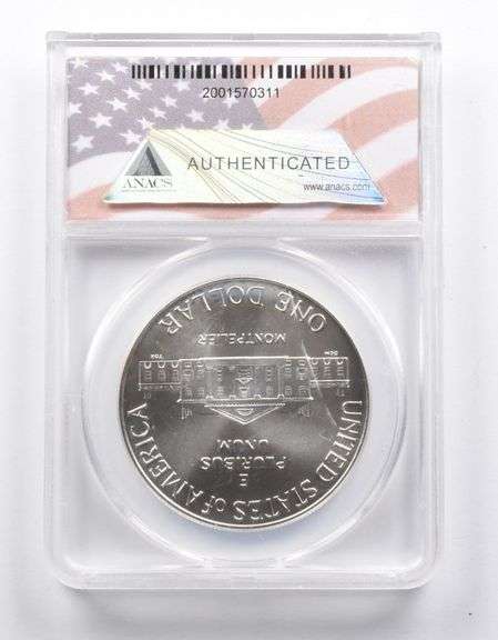 MS70 1993-D Bill Of Rights Commemorative Silver Dollar ANACS