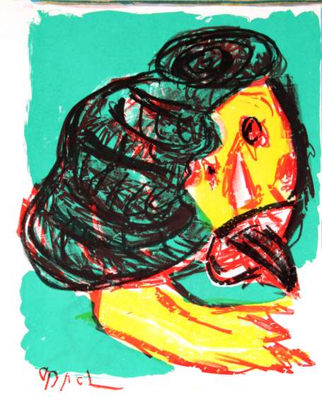 Karel Appel- Untitled, from "One Cent Life"