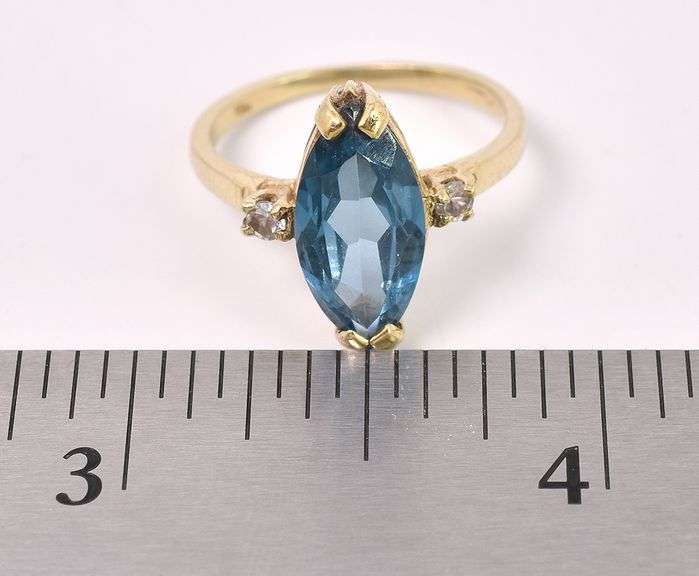 Large Spinel Ring In Yellow Gold