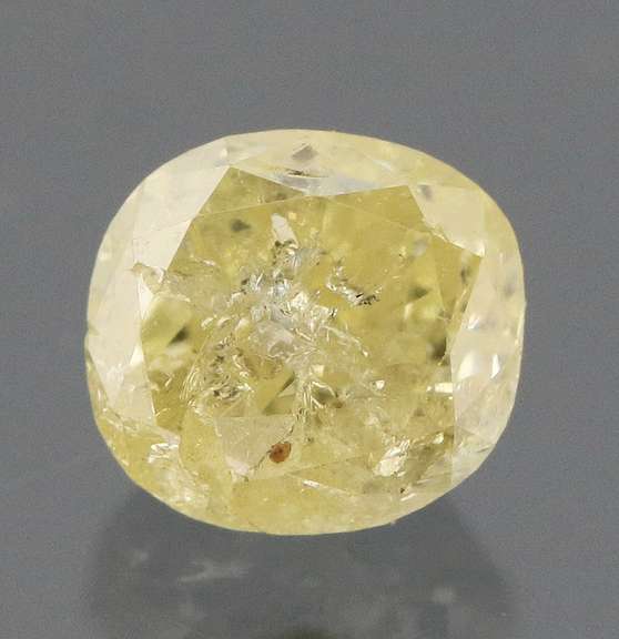 Sparkling .37ct oval cut yellow Diamond