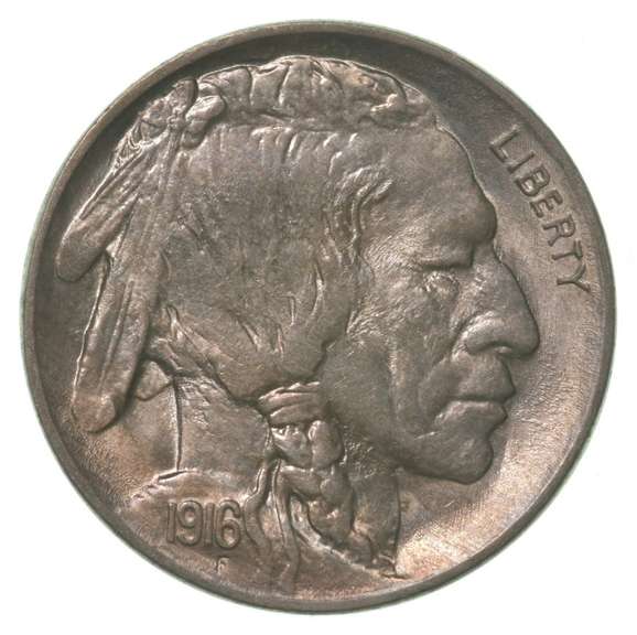1916 Indian Head Buffalo Nickel