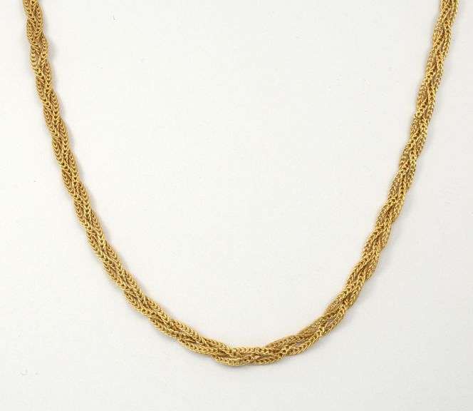 Braided 18k Necklace