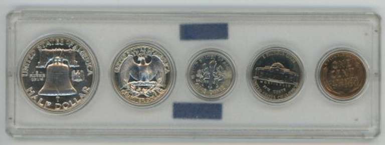 Superb Gem 5-piece 1955 US Proof Set in custom holder
