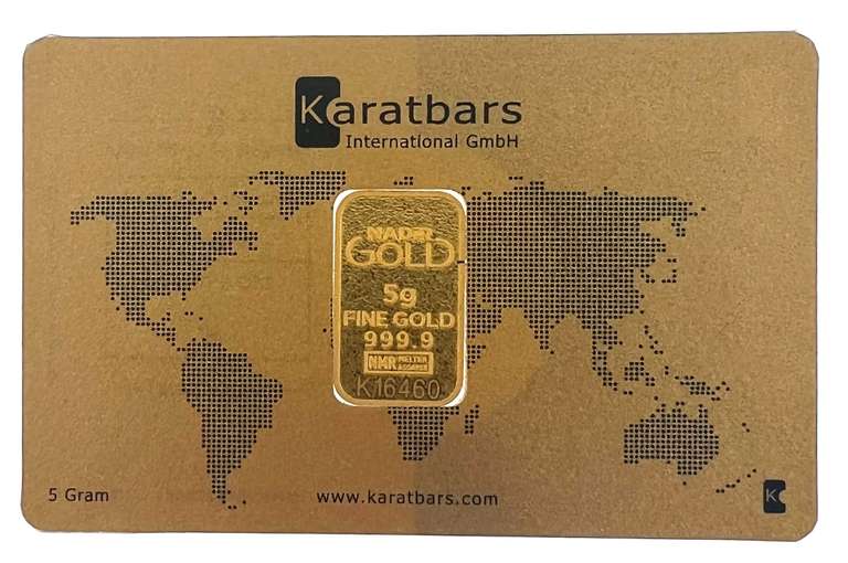 5 Gram Pure Gold Bar