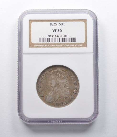 VF30 1825 Capped Bust Half Dollar NGC