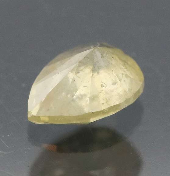 Bright .33ct pear cut yellow Diamond