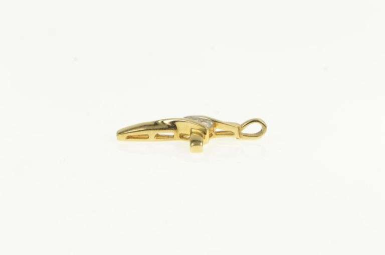 10K Yellow Gold Diamond Classic Cross Christian Faith Charm/Pendant